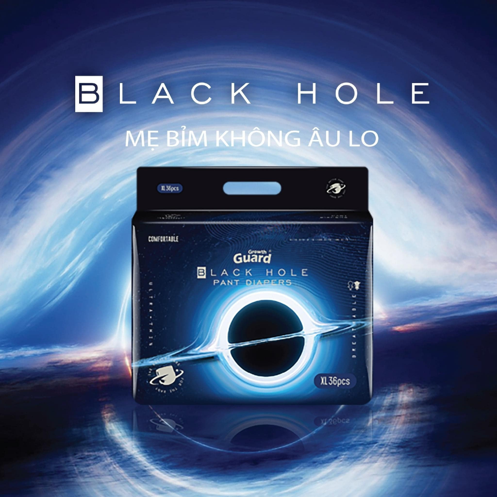 Bỉm dán quần siêu mềm mỏng Black Hole nội địa Trung Quốc