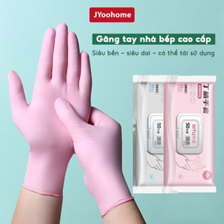 Bịch 30 Găng tay cao su làm bếp siêu dai JYoohome Bao tay rửa chén bát có thể tái sử dụng nhiều lần