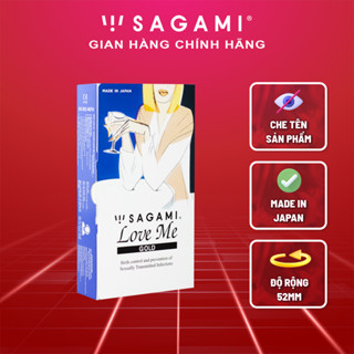 Bao cao su Sagami Love Me Gold kiểu truyền thống hộp 10 chiếc