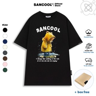  Áo Thun Local Brand Sancool Unisex Premium Cotton Bear And Rain Tee - SC035 