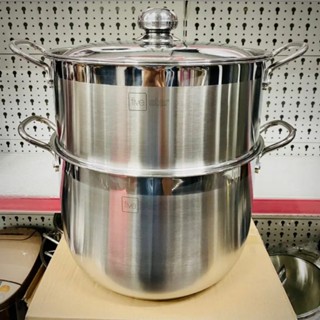Bộ Nồi Xửng Hấp Inox 3 Đáy Fivestar 24/26/2830/32 cm Nắp inox và nắp kiếng HÀNG CHÍNH HÃNG BẢO HÀNH 5 NĂM