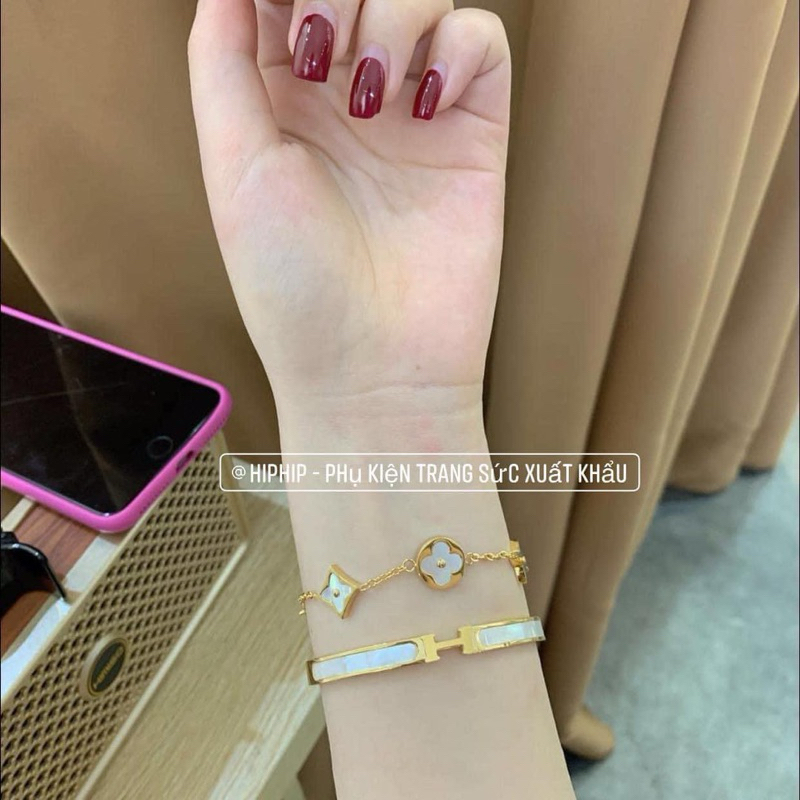 Vòng Tay HM Titanium Cao Cấp Lắc Tay Titan Sang Trọng Cá Tính