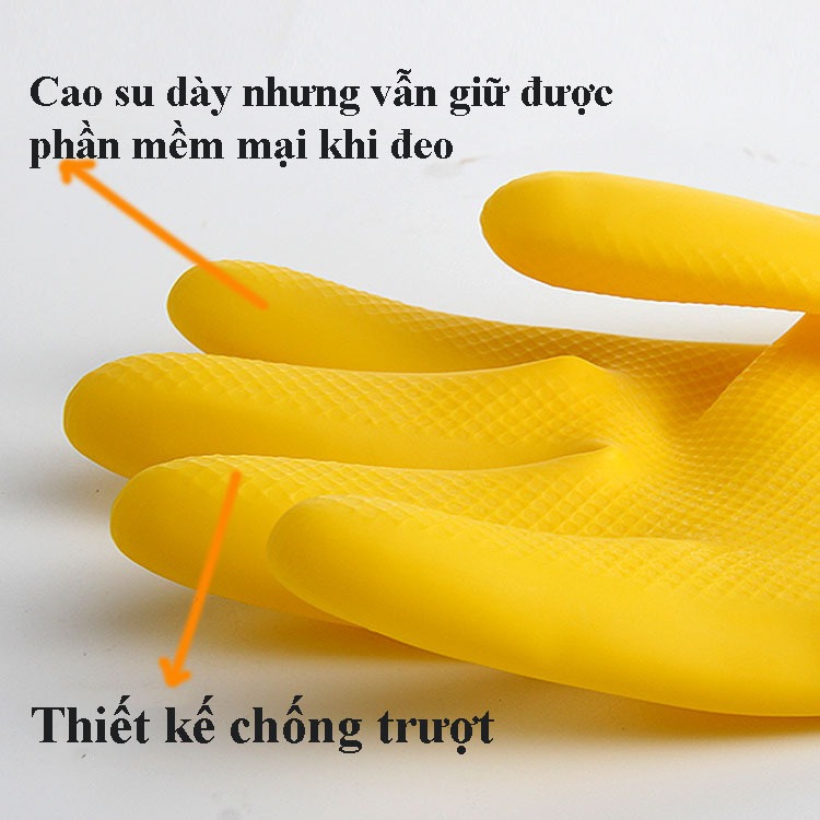 Găng Tay Cao Su Dài 30cm Size S,M,L Găng Tay Đa Năng Siêu Dai Siêu Bền, Bao Tay Cao Su Rửa Chén Bát, Giặt Giũ