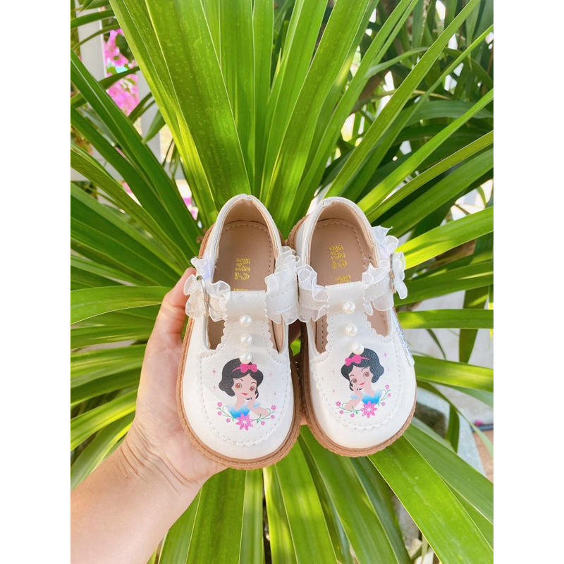Giày búp bê công chúa elsa da mềm cho bé .