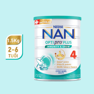 Sữa bột NAN optipro 4 1,5kg - mẫu mới cam kết chính hãng
