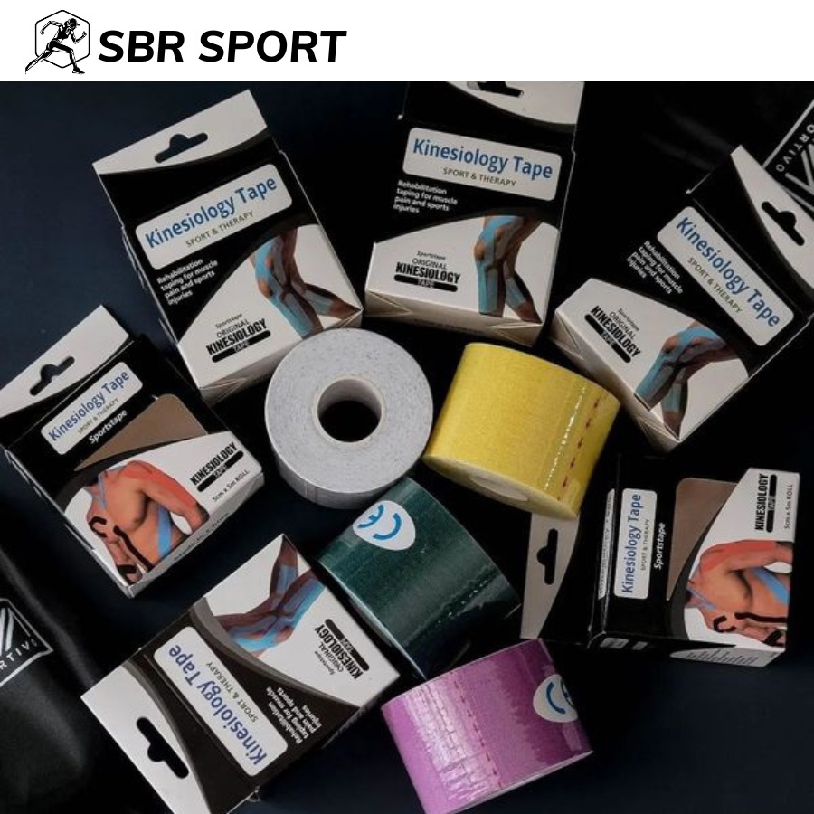 Băng Dán Cơ Thể Thao, Băng Keo Dán Cơ Kinesiology / Kinesio Cao Cấp Có Hộp Riêng - Sport City