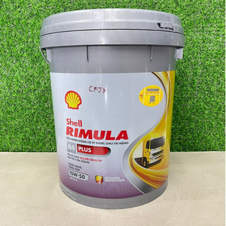Nhớt shell rimula r4 plus 15w50 api ci-4 cao cấp chuyên dùng cho dòng xe tuốc-bô tăng áp xô 18l