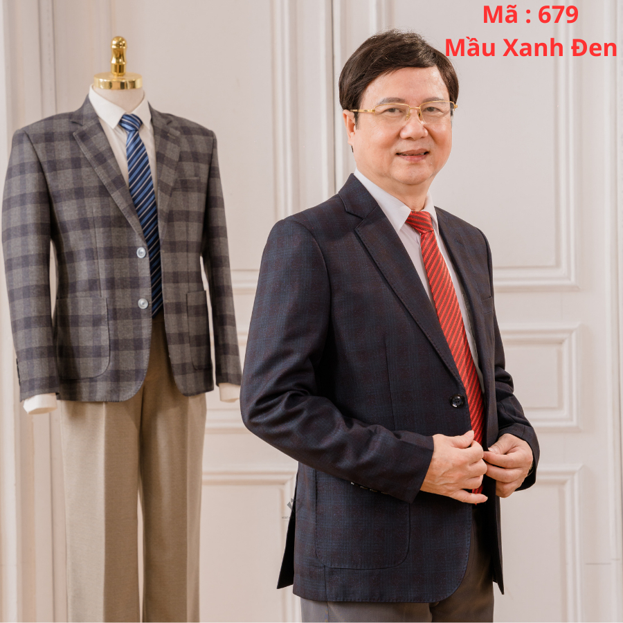 Áo đờ mi trung niên nam cao cấp vải tuýt si nhập khẩu ấn độ của công ty tnhh vest việt tiến thành