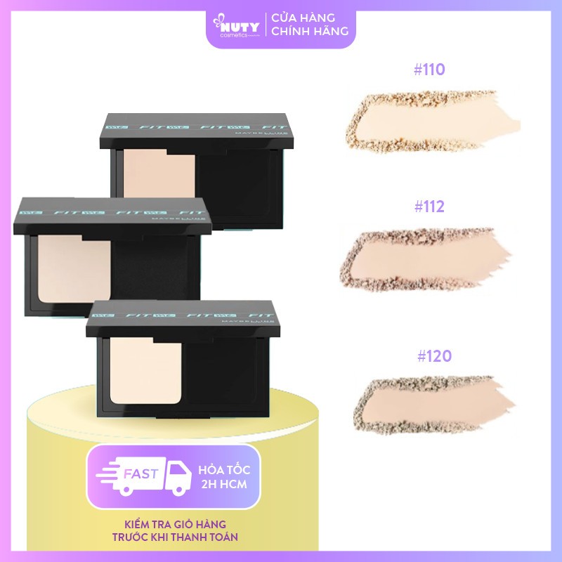 Phấn Nền Kiềm Dầu, Chống Nắng SPF44 Maybelline Fit Me Skin-Fit Powder Foundation