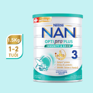 Sữa bột NAN optipro số 3 1,5kg (mẫu mới)