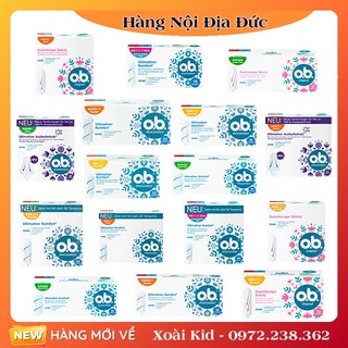 Băng vệ sinh Tampon Jessa/Ob/Facelle Đức đủ size