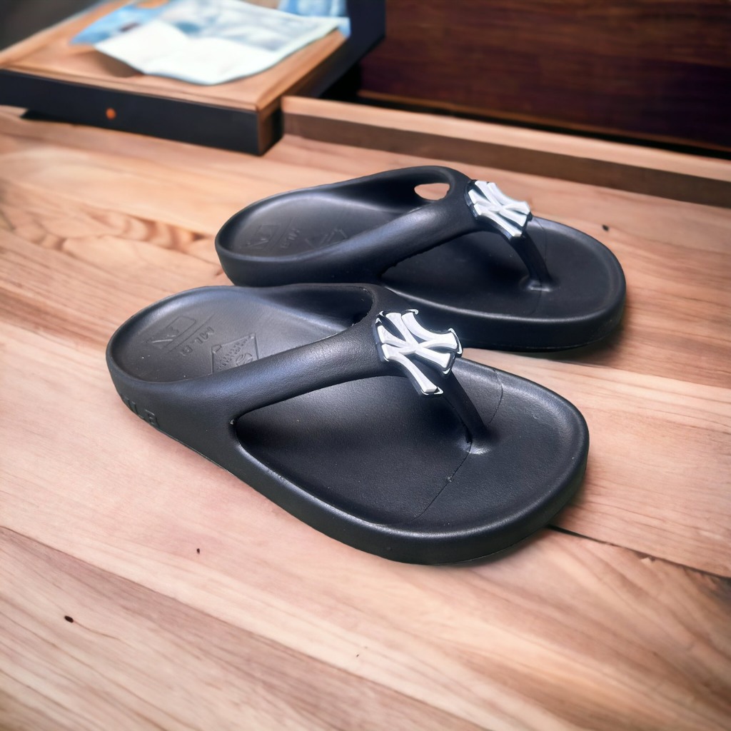 Dép unisex 𝐌𝐋𝐁 mẫu mới 2023 dép kẹp đúc nữ in chữ NY chất xịn đế cao