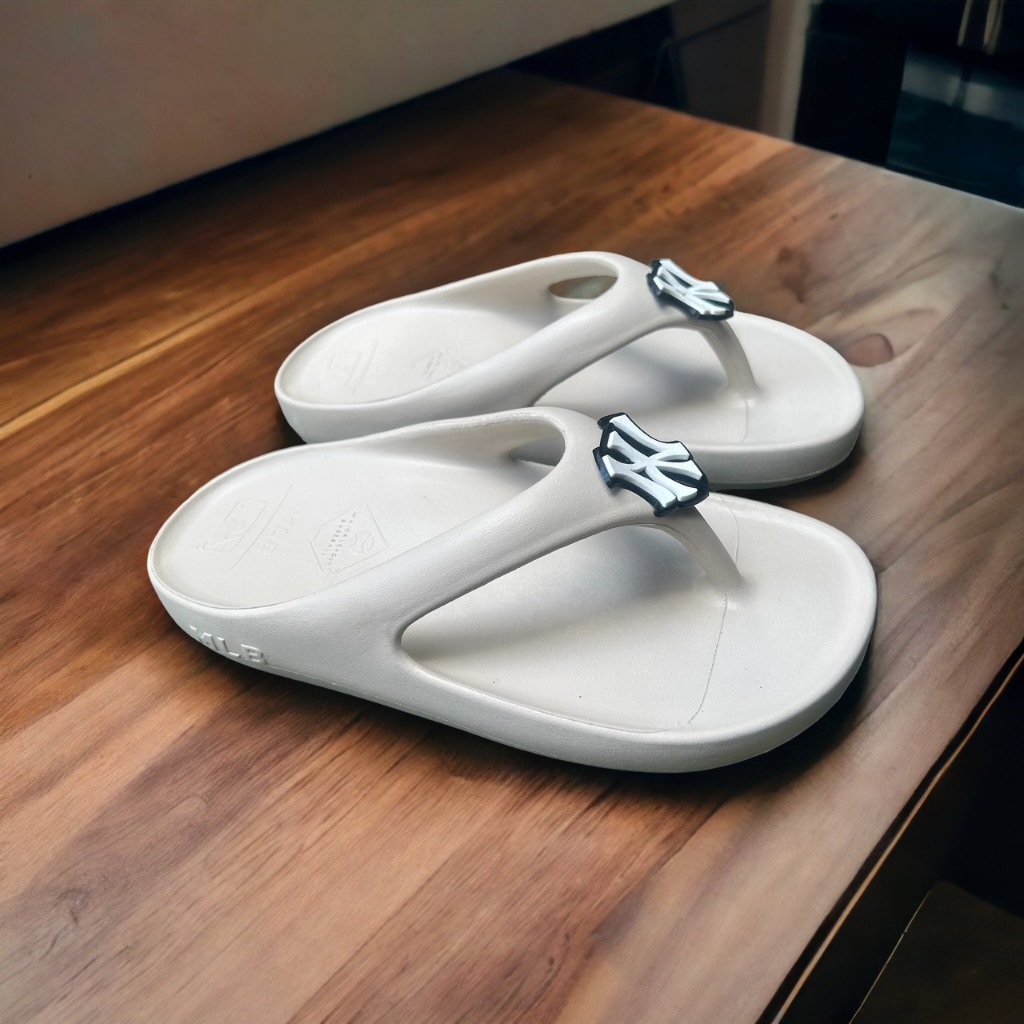 Dép unisex 𝐌𝐋𝐁 mẫu mới 2023 dép kẹp đúc nữ in chữ NY chất xịn đế cao