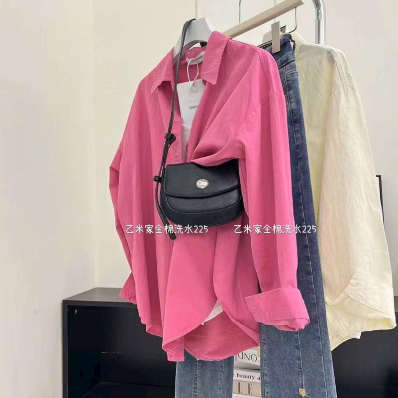 Sơmi thô dáng basic