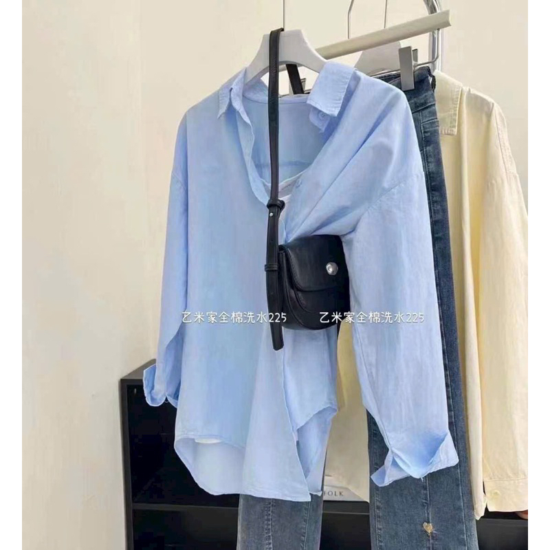 Sơmi thô dáng basic