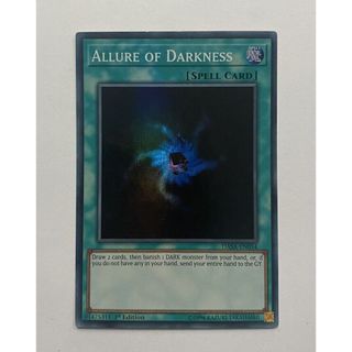 [ Dưa Hấu Yugioh ] Lá bài thẻ Allure Of Darkness - Super rare  - Tặng bọc bài nhựa bảo quản
