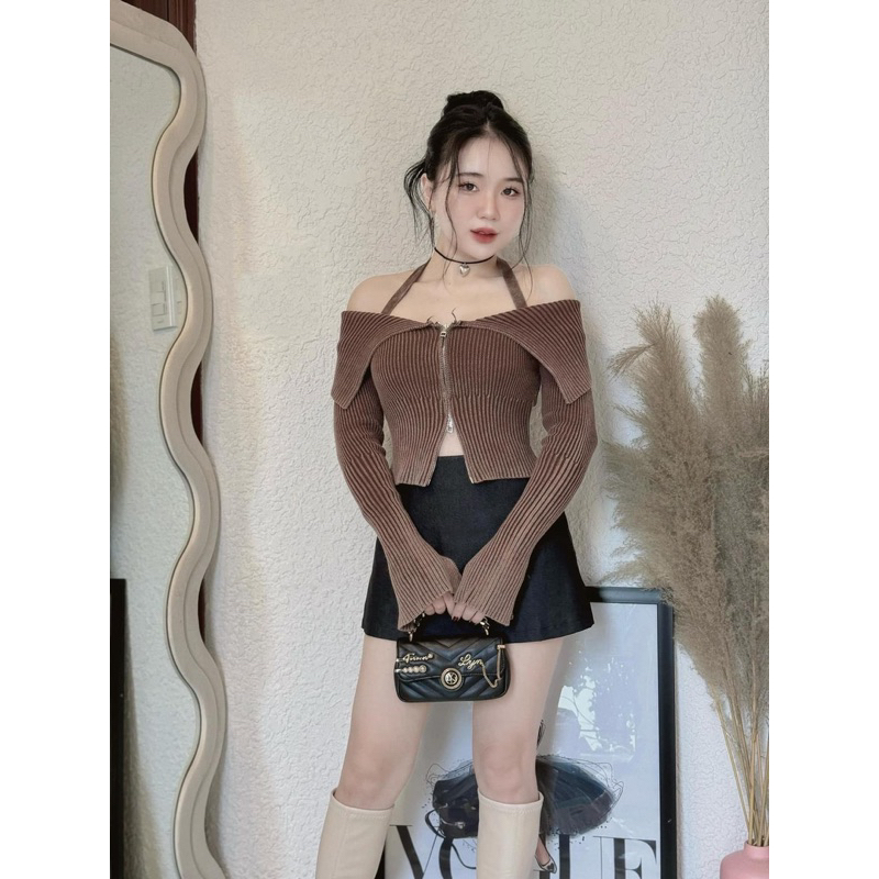 ÁO LEN QC TRỄ VAI KÉO KHOÁ