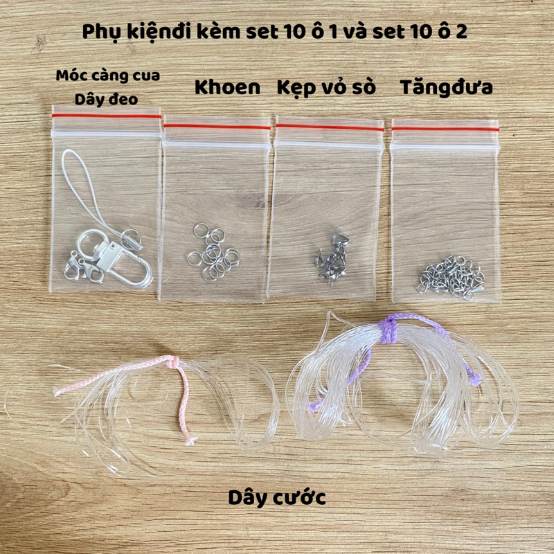 🌈BỘ HẠT CƯỜM  LÀM VÒNG TAY, NHẪN, MÓC KHÓA, DÂY CHUYỀN,...