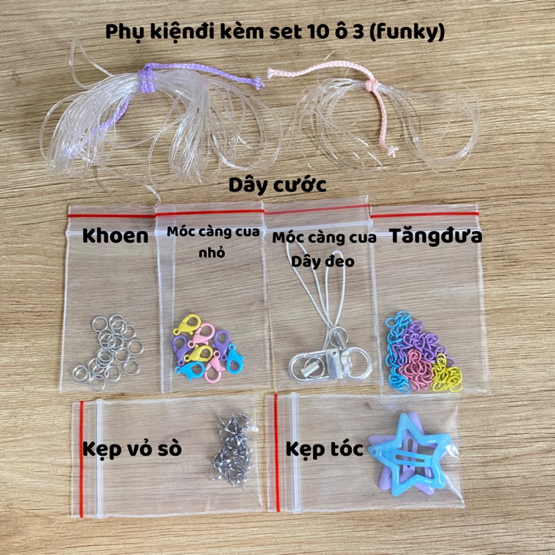 🌈BỘ HẠT CƯỜM  LÀM VÒNG TAY, NHẪN, MÓC KHÓA, DÂY CHUYỀN,...