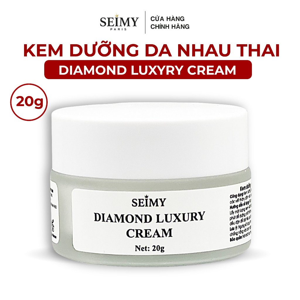 Kem Dưỡng Trắng Da Seimy - Diamond Luxury Cream cấp ẩm, làm trắng, chống lão hóa da 20g