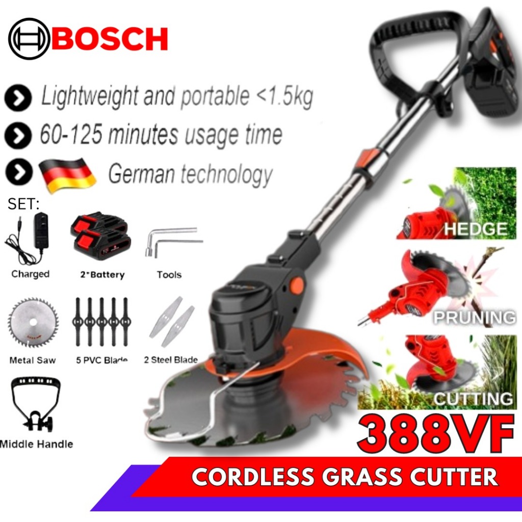 Máy cắt cỏ chạy điện cầm tay mini - sử dụng pin Lapusen 388V chất lượng cao bảo hành 5 năm