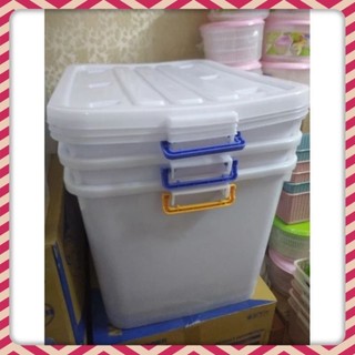 🚀HOẢ TỐC 1H🚀Thùng Nhựa Có Bánh Xe Duy Tân 90L (70 x 49 x 41cm)