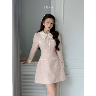    Hàng có sẵn - Váy dạ Tweed kim sa LISA STOREE 