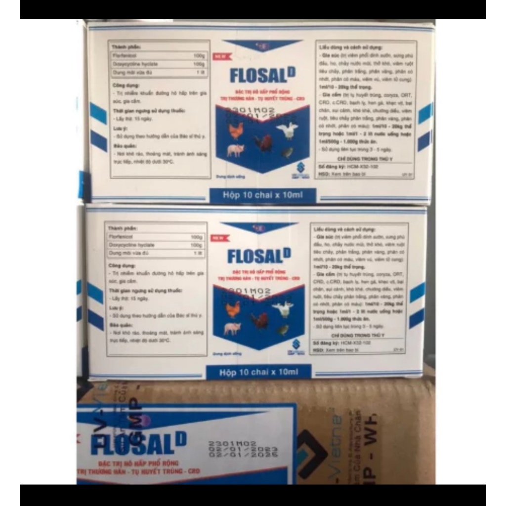 Combo 10 lọ Flosal D 10ml