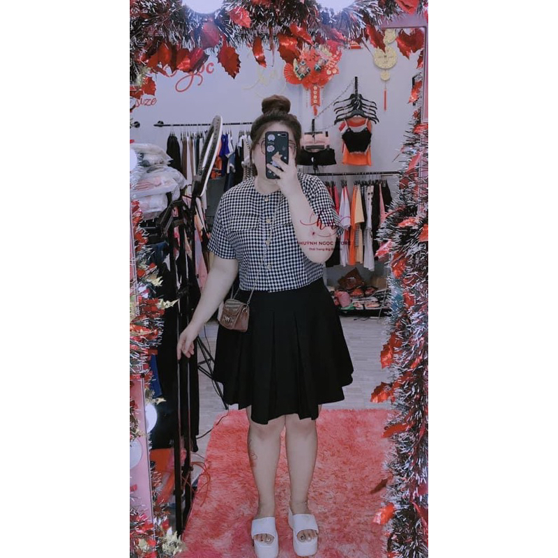 SET ÁO ZICZAC VÁY XẾP LY BIG SIZE 55-90kg