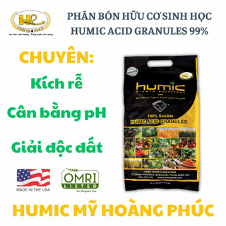PHÂN BÓN HUMIC GRANULES 99% - KÍCH RỄ, VỌT ĐỌT, PHỤC HỒI SAU THU HOẠCH CHO MỌI LOẠI CÂY TRỒNG - Túi 2Kg