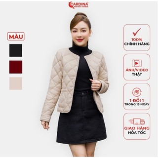  Áo Phao Nữ CARDINA  Chất Gió Chần Trám Nhật áo phao ngắn Cao Cấp Siêu Nhẹ Siêu Ấm Màu Dễ Phối Tôn Dáng 3PF01 