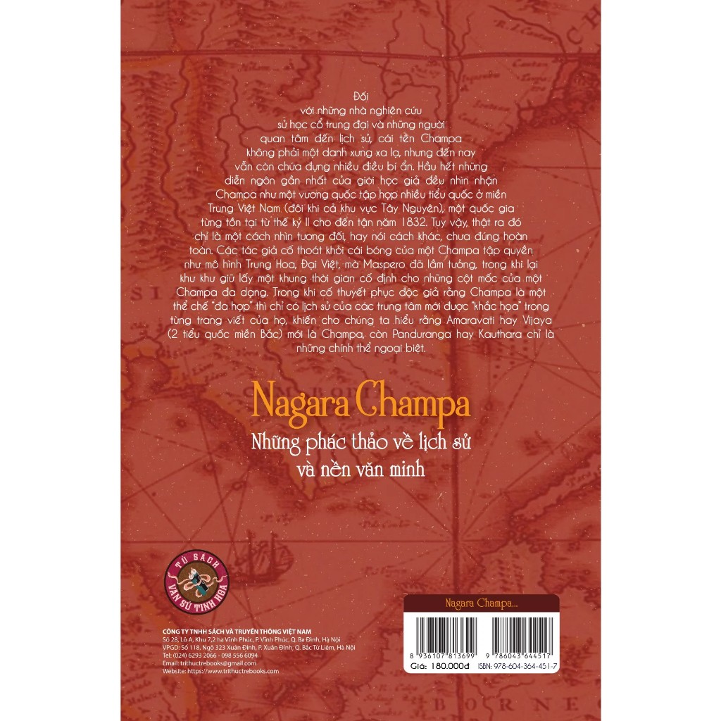 Sách - Nagara Champa - Những phác thảo về lịch sử và nền văn minh- Tác giả: Đổng Thành Danh - Tri Thức Trẻ Books