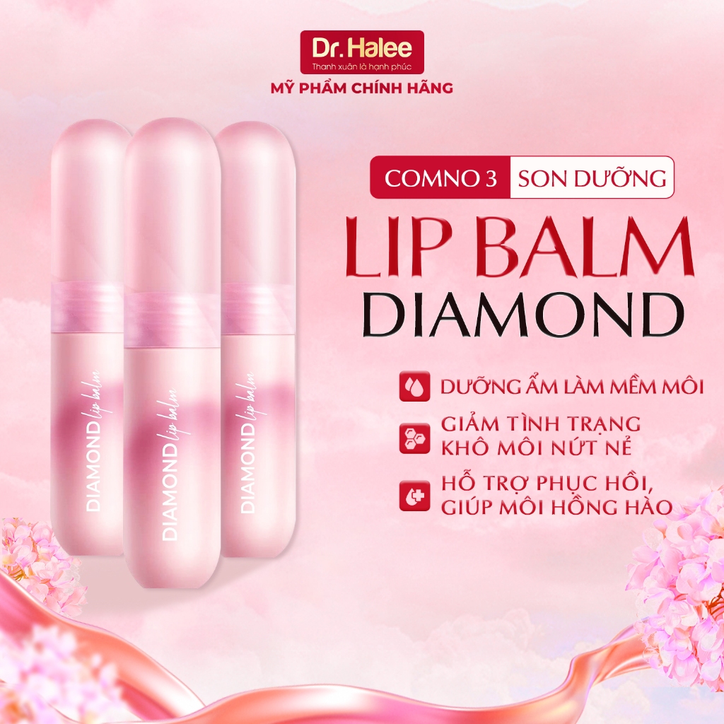 Combo 3 Son dưỡng hồng môi Dr.Halee