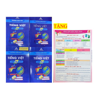 Sách - Combo 4 cuốn Hướng dẫn học tiếng việt lớp 5
