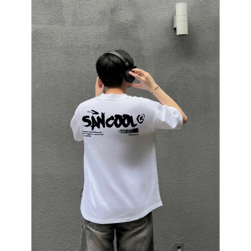 Áo Thun Local Brand Sancool Unisex Premium Cotton Paintbrush Basic Tee - SC015 | BigBuy360 - bigbuy360.vn