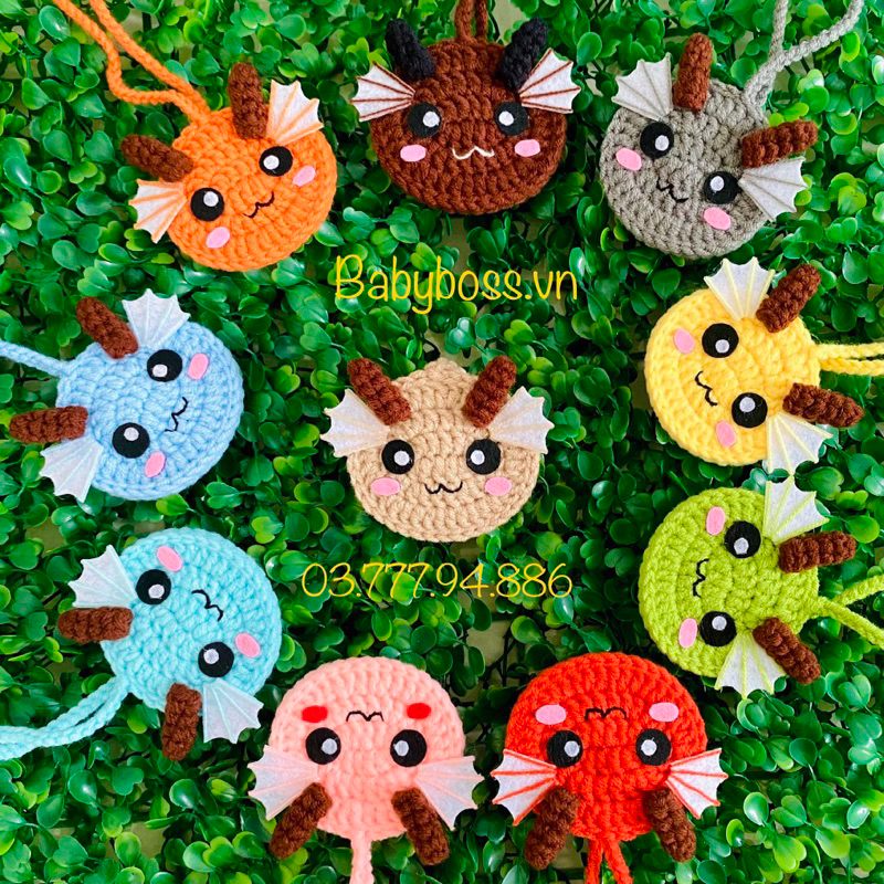 Túi đựng tỏi cho trẻ sơ sinh handmade.