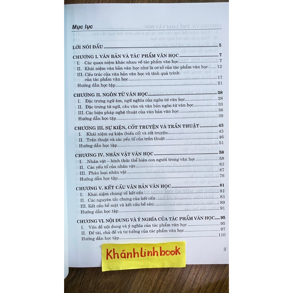 Sách - Giáo Trình Lí Luận Văn Học - Tác Phẩm Và Thể Loại Văn Học