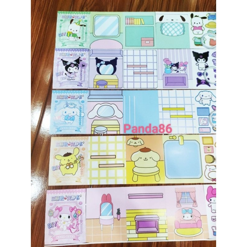 Bộ Bóc Dán Korumi / Pochacco / Sanrio /Cinnamaroll Dễ Thương Dành Cho Bé Yêu