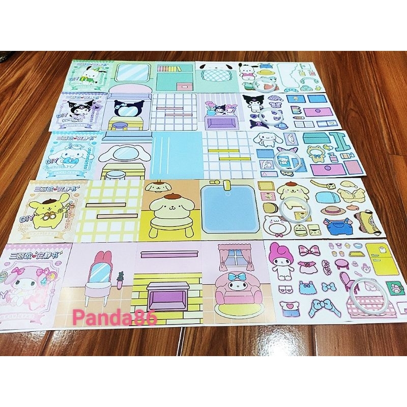 Bộ Bóc Dán Korumi / Pochacco / Sanrio /Cinnamaroll Dễ Thương Dành Cho Bé Yêu