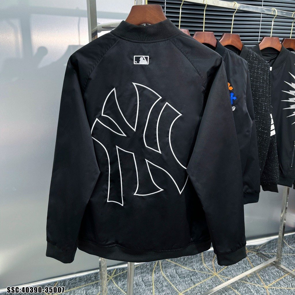Áo Khoác Gió MLB Chất Dù 2 Lớp Cao Cấp - Áo Khoác Nam Nữ NY Logo Thêu Phong Cách Hàn Quốc Hottrend 2023