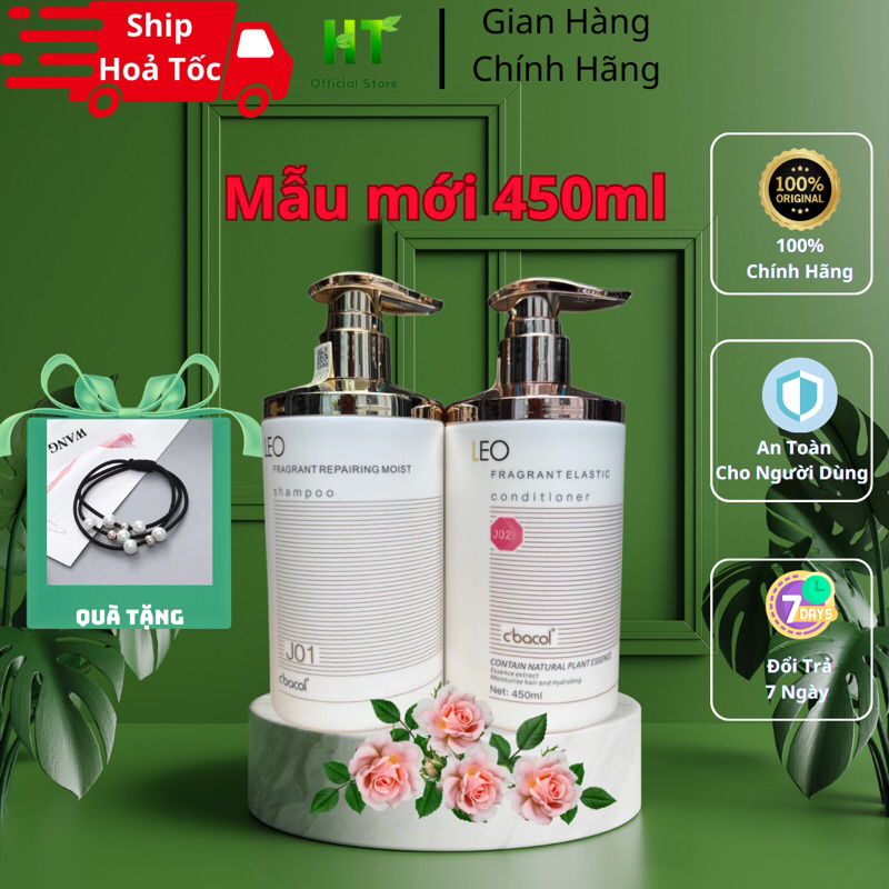 Gội xả chuyên sâu, siêu mềm mượt LEO Fragrant C'bacol 450mlx2