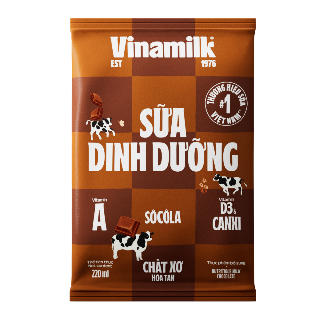 Thùng 48 Bịch sữa dinh dưỡng Vinamilk socola 220ml