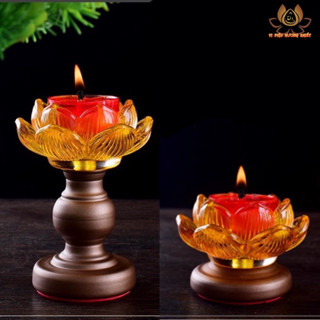 CHÂN ĐẾ NẾN HOA SEN THỜ CÚNG TRANG TRÍ CAO CẤP