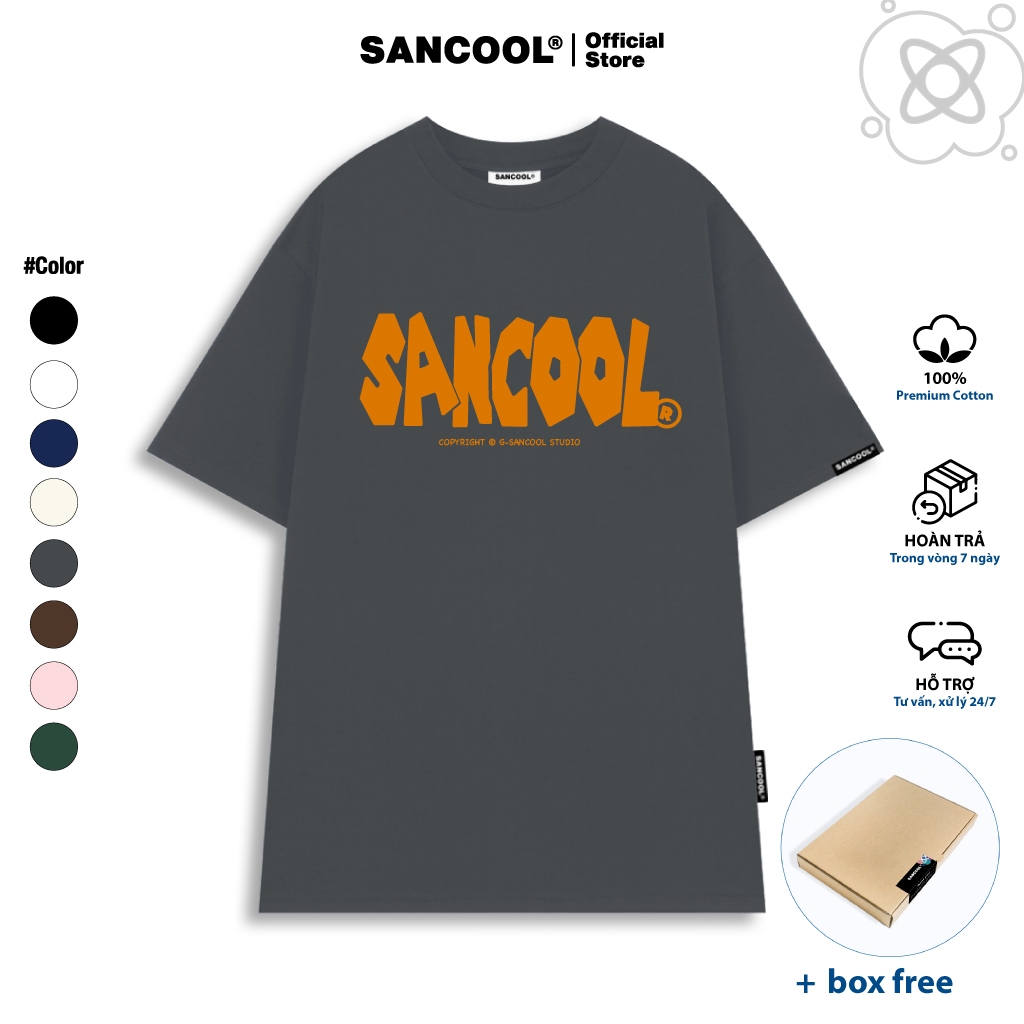 Áo Thun Local Brand Sancool Unisex Premium Cotton LogoColor Basic Tee - SC026