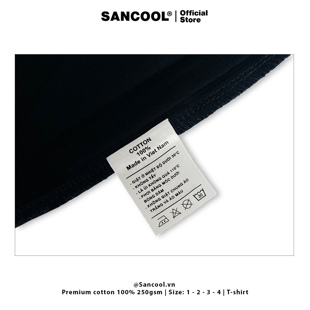 Áo Thun Local Brand Sancool Unisex Premium Cotton LogoColor Basic Tee - SC026