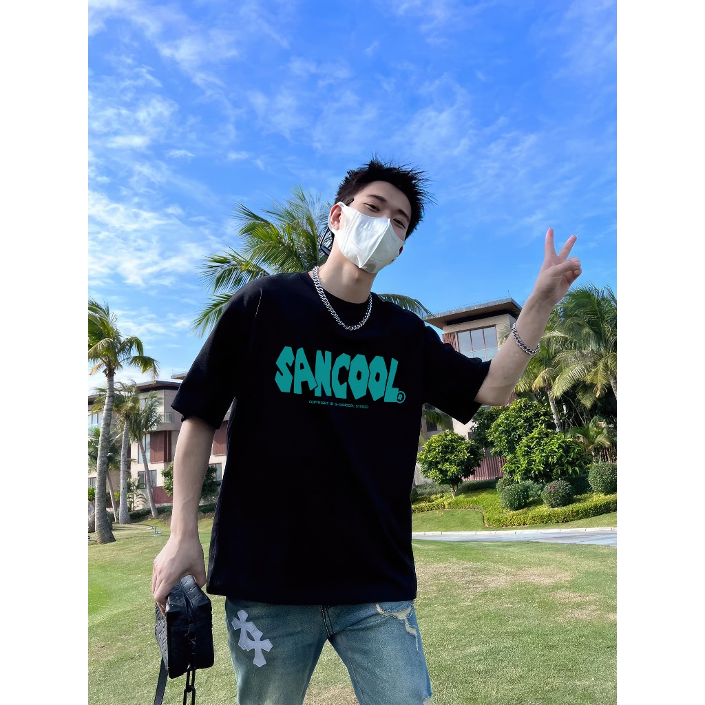 Áo Thun Local Brand Sancool Unisex Premium Cotton LogoColor Basic Tee - SC026