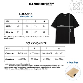 Áo Thun Local Brand Sancool Unisex Premium Cotton LogoColor Basic Tee - SC026