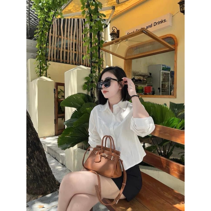 Túi da Nretro tặng kèm khăn lụa sang chảnh