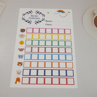 Phiếu dán stiker khổ a4