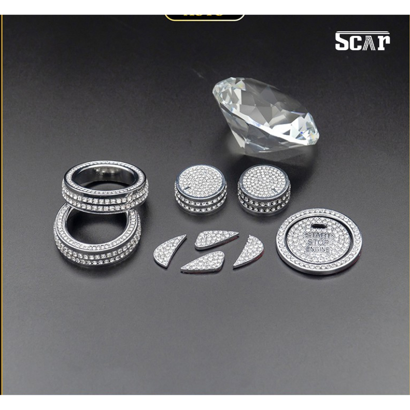 Đính đá trang trí Hyundai Santafe đến năm 2020 sang trọng đẳng cấp, chất liệu đá cao cấp Swarovski